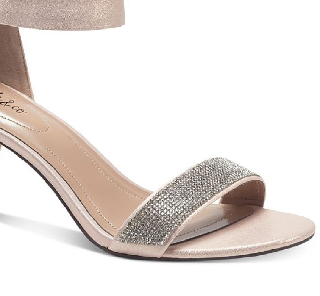 Style & Co Women's Phillys Two Piece Evening Sandal Gray Size 6.5M