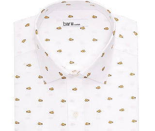 Bar III Men's Slim Fit Easy Care Dress Shirt White Size -XL