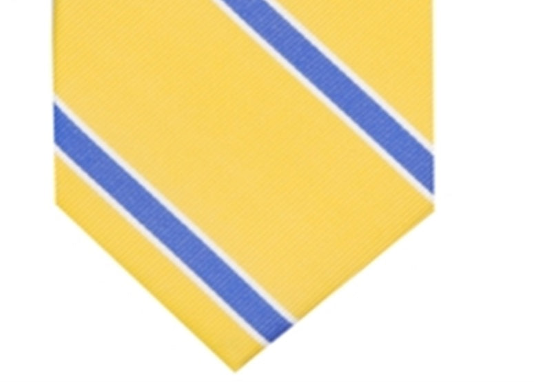 Club Room Men's Stripe Tie Yellow Size Regular