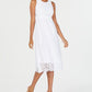 Alfani Women's Lace MIDI Dress White Size 6 Petite