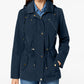 Charter Club Women's Water Resistant Hooded Anorak Jacket Blue Size XX-Large