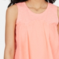 Style & Co Women's Coral Sleeveless Handkerchief Top Pink Size Large