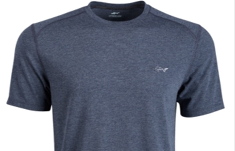 Attack Life by Greg Norman Men's Crew Neck Performance Logo T-Shirt Blue Size Small