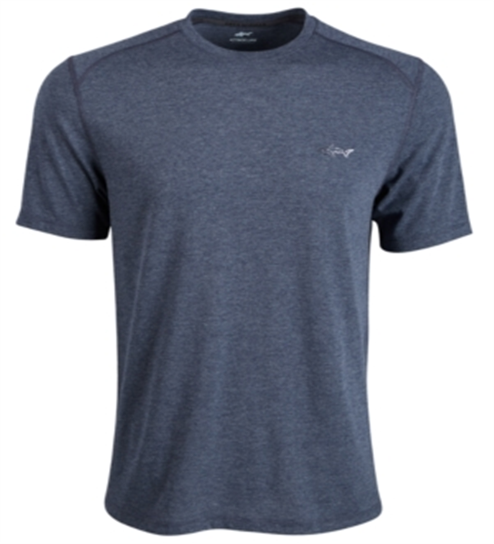 Attack Life by Greg Norman Men's Crew Neck Performance Logo T-Shirt Blue Size Small