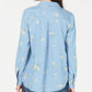 Style & Co Women's Sun Blossom Printed Top Blue Size X-Large