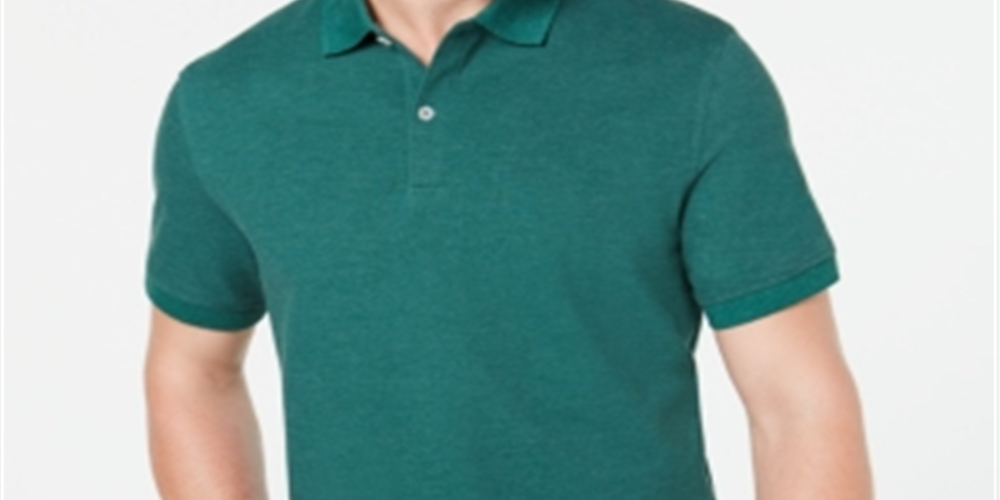 Club Room Men's Short Sleeves Colla Polo Shirt Green Size XXL