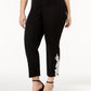 Alfani Women's Embroidered Wear to Work Pants Black Size 22W