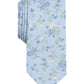 Bar III Men's Collins Silk Floral Neck Tie Blue Size Regular