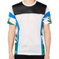 INC International Concepts Men's Pieced Colorblocked Mesh T-Shirt White Size Medium
