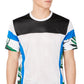 INC International Concepts Men's Pieced Colorblocked Mesh T-Shirt White Size Medium