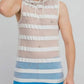 INC International Concepts Men's Striped Mesh Tank Hooded White Size XXX-Large