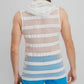 INC International Concepts Men's Striped Mesh Tank Hooded White Size XXX-Large