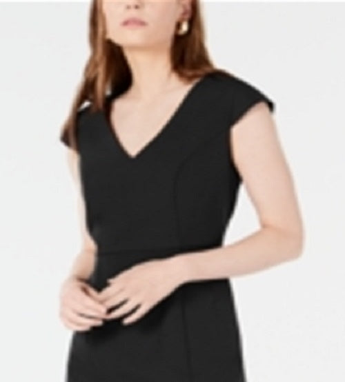 Bar III Women's V Neck Bodycon Dress Black Size 0