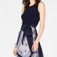 INC International Concepts Women's Belted Maxi Dress Blue Size 0 Petite
