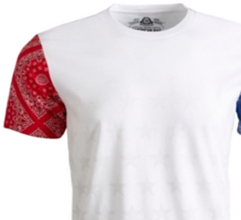 American Rag Men's Colorblocked Tonal Star Graphic T-Shirt White Size Large