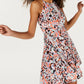 Bar III Women's Dress Abstract Print Halter a Line Black Size 2