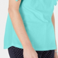 Karen Scott Women's Tie Sleeve Top Blue Size X-Large