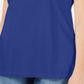 Karen Scott Women's Braided Neck T-Shirt Blue Size Small