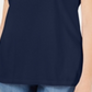 Karen Scott Women's Braided Neck T-Shirt Blue Size X-Small