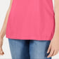 Karen Scott Women's Braided Neck T-Shirt Pink Size X-Small