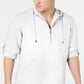 INC International Concepts Men's Half Zip Hoodie White Size X-Large
