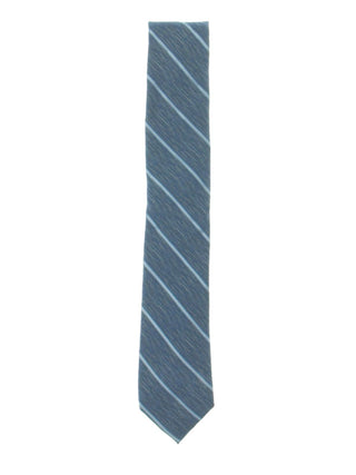 Alfani Men's Grantly Wool Blend Striped Neck Tie Blue Size Regular