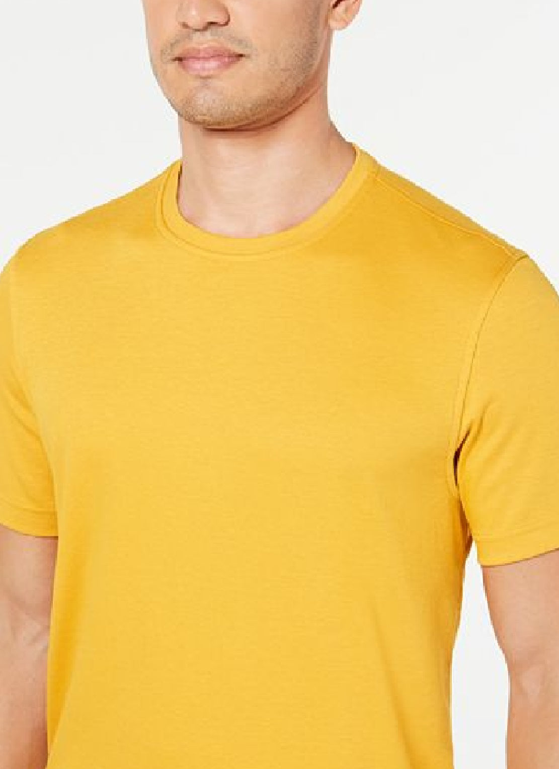 Tasso Elba Men's Tee Crewneck T-Shirt Yellow Size XX-Large
