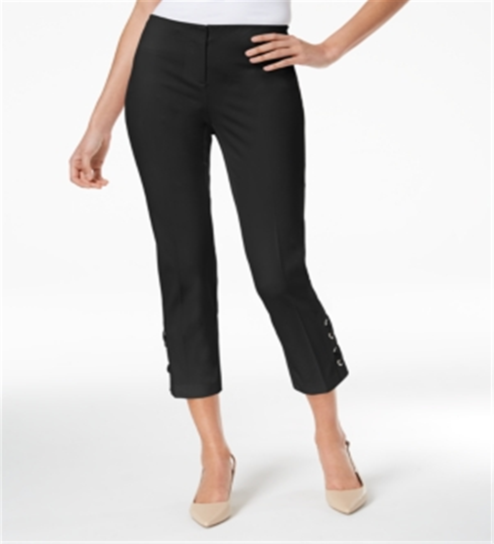 Alfani Women's Lace-up Capri Pants Black Size 2 Petite