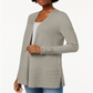 Charter Club Women's Open Front Cardigan Brown Size Medium