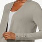 Charter Club Women's Open Front Cardigan Brown Size Medium