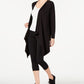 Ideology Women's Split Back Wrap Cardigan Brown Size Small
