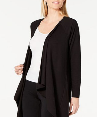 Ideology Women's Split Back Wrap Cardigan Brown Size Small