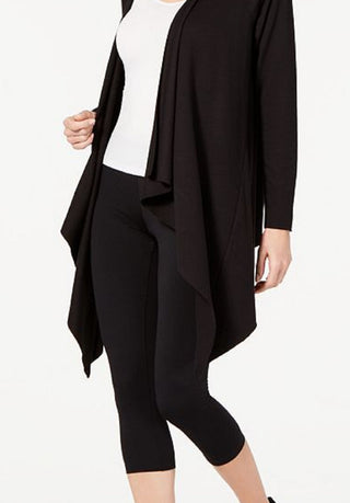 Ideology Women's Split Back Wrap Cardigan Brown Size Small