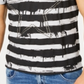 INC International Concepts Men's Cotton V Neck Graphic T-Shirt Gray Size Small
