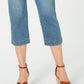 Style & Co Women's Belted Denim Capri Pants Blue Size 10