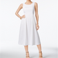 Alfani Women's a Line MIDI Dress White Size 8 Petite