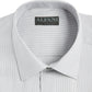 Alfani Men's Athletic Fit Twill Stretch Dress Shirt Gray Size 15X34X35