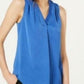 Alfani Women's V Neck Tank Top Blue Size Petite Small
