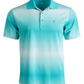 Attack Life By Greg Norman Men's Lambert Ombre Stripe Polo Shirt Green Size Medium