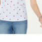Karen Scott Women's Printed Scoop Neck Top Blue Size Small