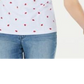 Karen Scott Women's Printed Scoop Neck Top Blue Size Small