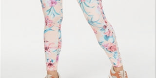Ideology Women's Floral Fitness Athletic Leggings Pink Size XX-Large