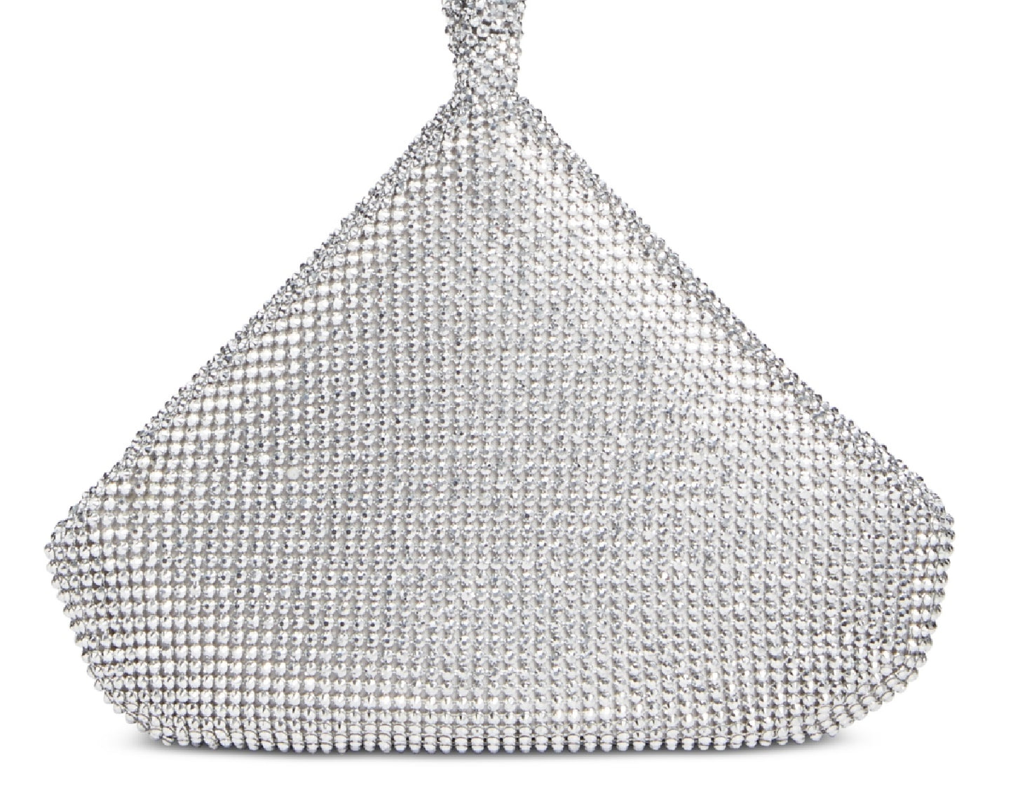 INC International Concepts Women's Doris Sparkle Mesh Pouch Gray Size Regular