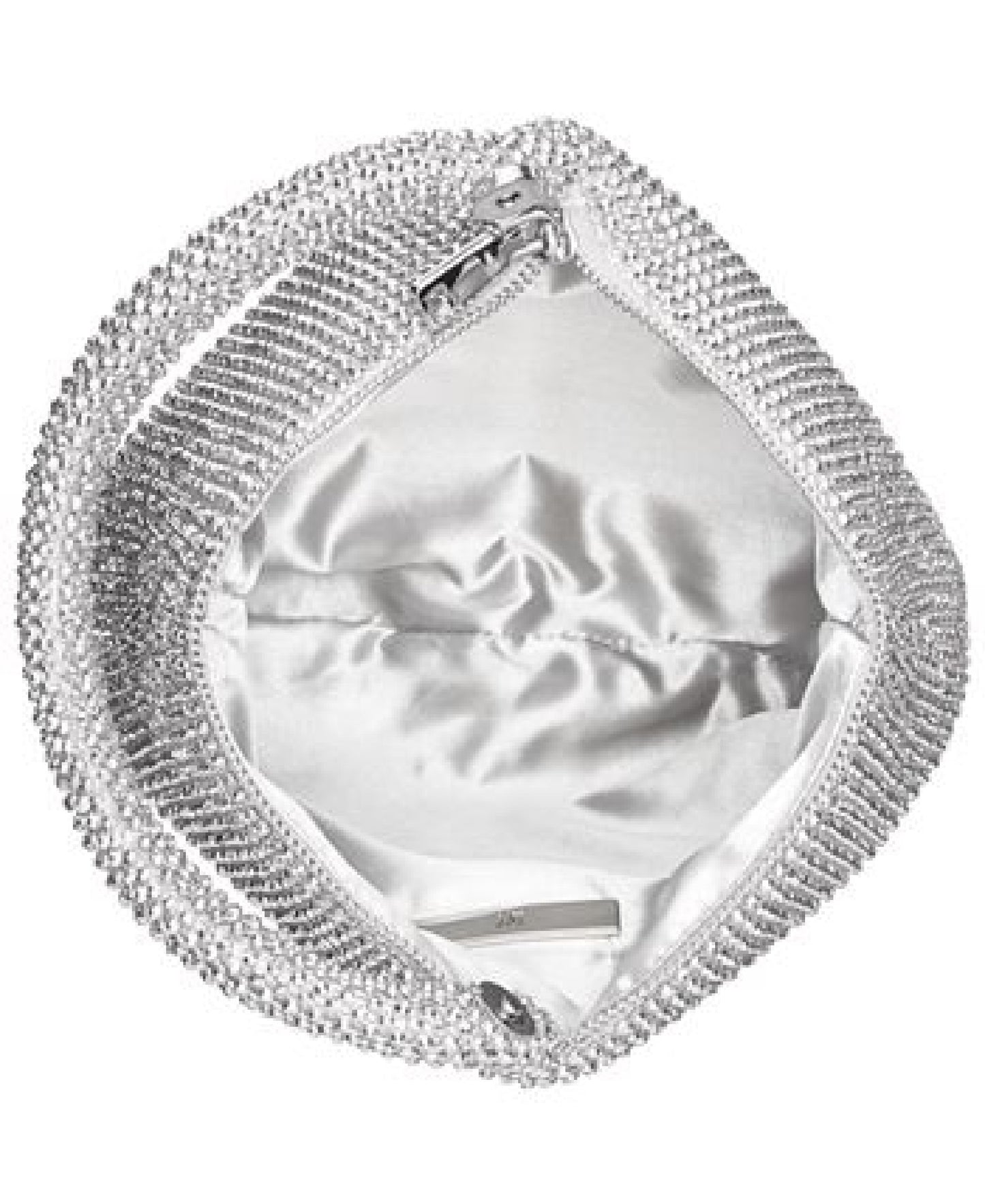 INC International Concepts Women's Doris Sparkle Mesh Pouch Gray Size Regular