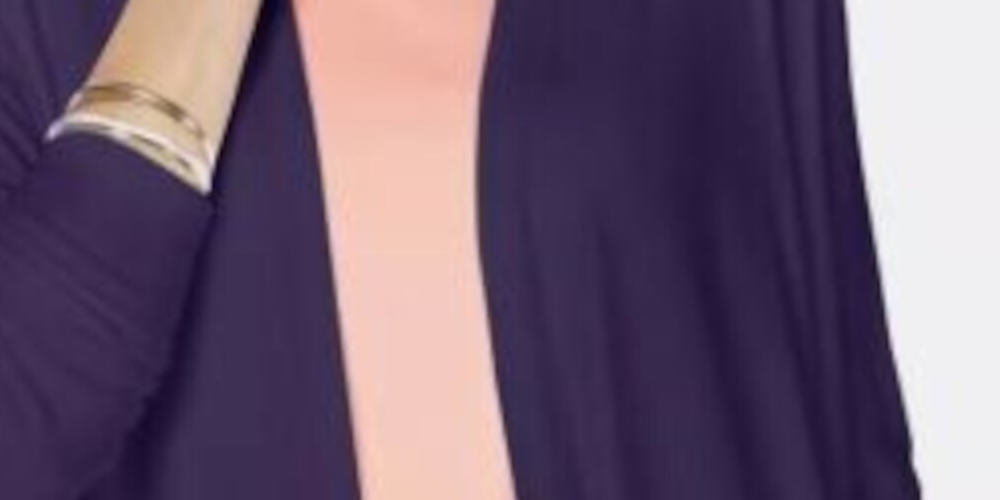 Karen Scott Women's Long Sleeve Open Cardigan Top Blue Size X-Large