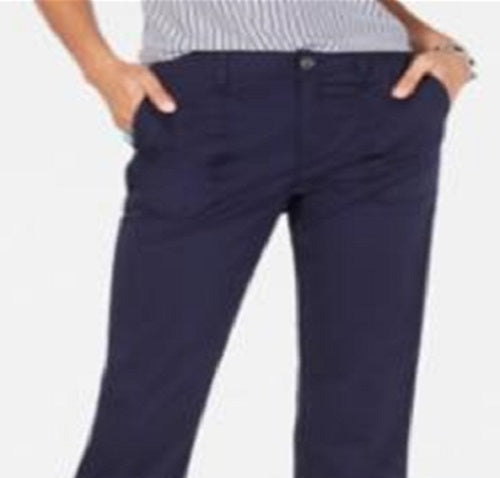 Style & Co Women's Utility Pocket Capri Pants Blue Size 16