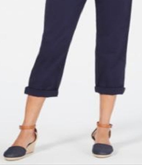 Style & Co Women's Utility Pocket Capri Pants Blue Size 16