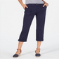 Style & Co Women's Utility Pocket Capri Pants Blue Size 16