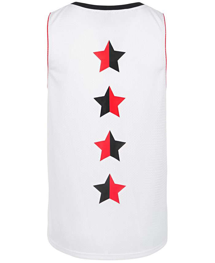 Ideology Men's Patterned Sleeveless V Neck Classic Fit Tank Top White Size X-Large