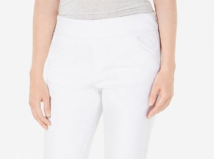 Style & Co Women's Pull on Slant Pocket Ankle Pants White Size X-Small